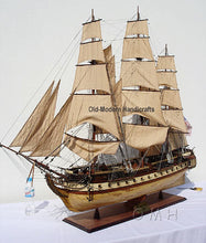 Load image into Gallery viewer, USS CONSTITUTION 56L WITH DISPLAY CASE NO GLASS | Museum-quality | Fully Assembled Wooden Ship Model
