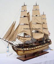Load image into Gallery viewer, USS CONSTITUTION 56L WITH DISPLAY CASE NO GLASS | Museum-quality | Fully Assembled Wooden Ship Model