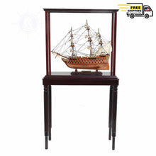 Load image into Gallery viewer, HMS VICTORY MODEL SHIP SMALL WITH DISPLAY CASE | Museum-quality | Fully Assembled Wooden Ship Models