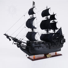 Load image into Gallery viewer, BLACK PEARL PIRATE SHIP MODEL SHIP LARGE WITH FLOOR DISPLAY CASE | Museum-quality | Fully Assembled Wooden Ship Models