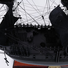 Load image into Gallery viewer, BLACK PEARL PIRATE SHIP MODEL SHIP LARGE WITH FLOOR DISPLAY CASE | Museum-quality | Fully Assembled Wooden Ship Models