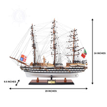Load image into Gallery viewer, AMERIGO VESPUCCI MODEL SHIP PAINTED MEDIUM | Museum-quality | Fully Assembled Wooden Ship Models