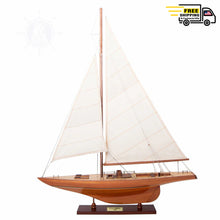 Load image into Gallery viewer, COLUMBIA SM Model Yacht | Museum-quality | Partially Assembled Wooden Ship Model