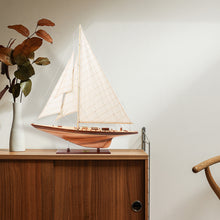 Load image into Gallery viewer, SHAMROCK YACHT L Model Yacht | Museum-quality | Partially Assembled Wooden Ship Model