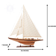 Load image into Gallery viewer, SHAMROCK YACHT L Model Yacht | Museum-quality | Partially Assembled Wooden Ship Model
