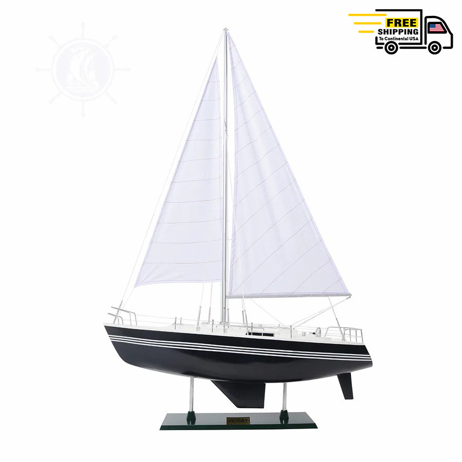 VICTORY YACHT PAINTED Model Yacht | Museum-quality | Partially Assembled Wooden Ship Model