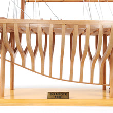 Load image into Gallery viewer, SHAMROCK OPEN HULL Model Yacht | Museum-quality | Partially Assembled Wooden Ship Model