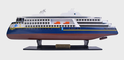 Old Modern Handicrafts National Geographic Endurance Painted Small Cruiseship Model – Handmade Nautical Décor Gift - 11.8L x 2.4W x 4.3H Inches