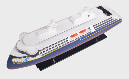 Old Modern Handicrafts National Geographic Endurance Painted Small Cruiseship Model – Handmade Nautical Décor Gift - 11.8L x 2.4W x 4.3H Inches