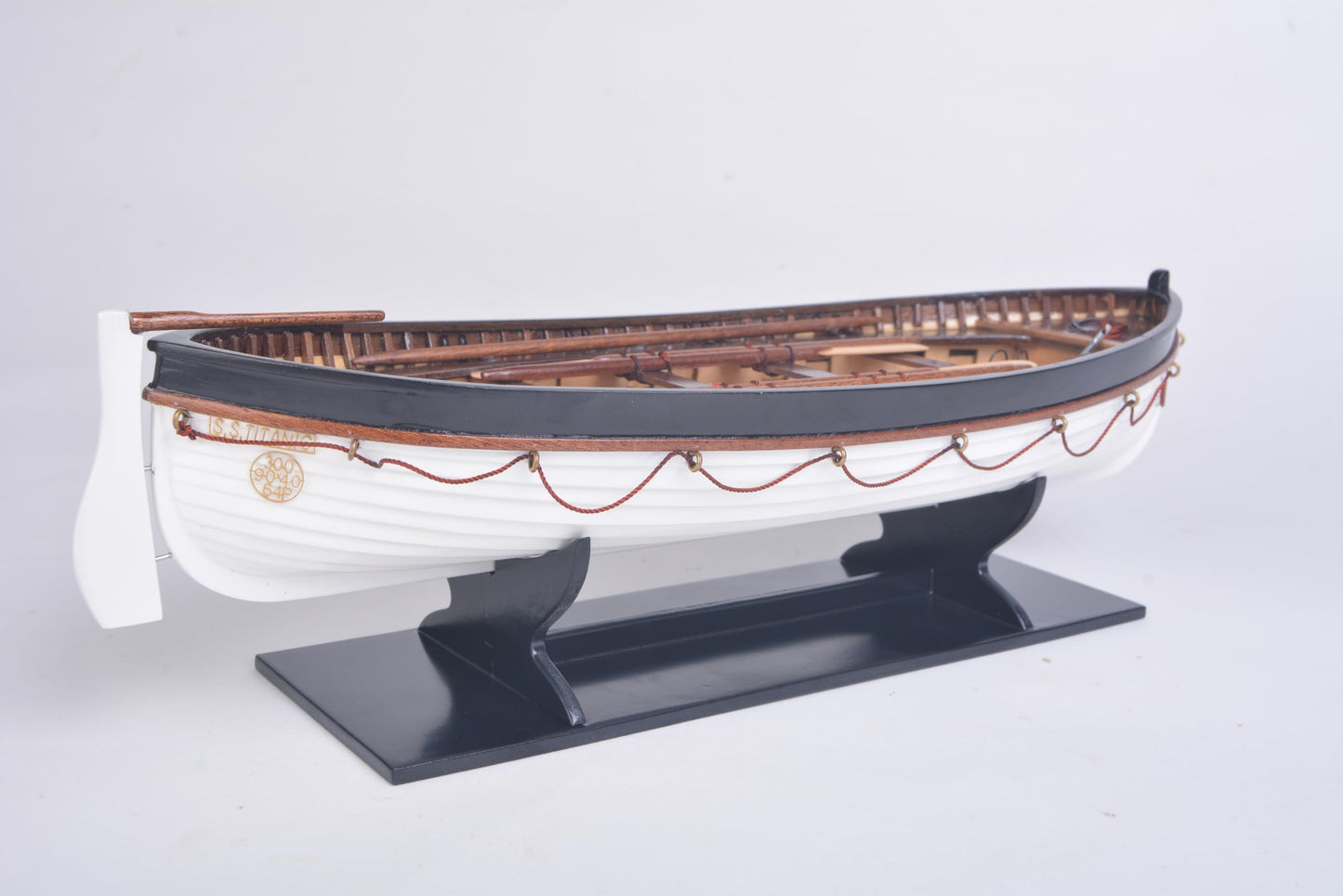 Old Modern Handicrafts RMS Titanic’s Lifeboat Model – Handmade Nautical Décor Gift - 11.4L x 4W x 3.1H Inches