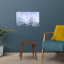 Load image into Gallery viewer, The Channel fleet in heavy weather - Canvas Print
