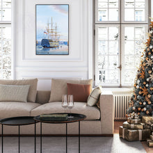 Load image into Gallery viewer, H.M.S. Victory in Portsmouth Harbour - Canvas Painting
