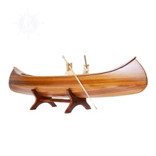 Load image into Gallery viewer, INDIAN GIRL CANOE MODEL BOAT | Museum-quality | Fully Assembled Wooden Model boats
