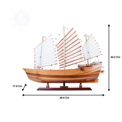CHINESE JUNK MODEL BOAT | Museum-quality | Fully Assembled Wooden Model boats