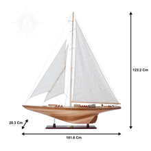 Load image into Gallery viewer, ENDEAVOUR 40 Model Yacht | Museum-quality | Partially Assembled Wooden Ship Model
