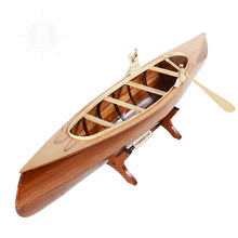 Load image into Gallery viewer, PETERBOROUGH CANOE MODEL BOAT | Museum-quality | Fully Assembled Wooden Model boats
