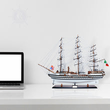 Load image into Gallery viewer, AMERIGO VESPUCCI MODEL SHIP PAINTED | Museum-quality | Fully Assembled Wooden Ship Models
