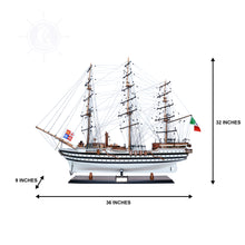 Load image into Gallery viewer, AMERIGO VESPUCCI MODEL SHIP PAINTED | Museum-quality | Fully Assembled Wooden Ship Models
