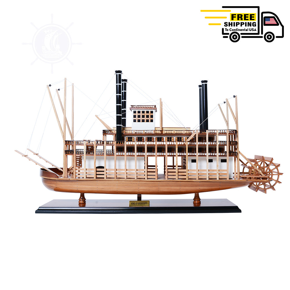 KING MISSISSIPI MODEL BOAT | Museum-quality | Fully Assembled Wooden Model boats