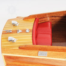 Load image into Gallery viewer, CHRIS CRAFT RUNABOUT MODEL BOAT WITH DISPLAY CASE | Museum-quality | Fully Assembled Wooden Model boats
