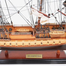 Load image into Gallery viewer, USS CONSTITUTION MODEL SHIP SMALL WITH DISPLAY CASE | Museum-quality | Fully Assembled Wooden Ship Models
