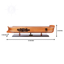 Load image into Gallery viewer, NOAH MODEL BOAT OPEN HULL | Museum-quality | Fully Assembled Wooden Model boats
