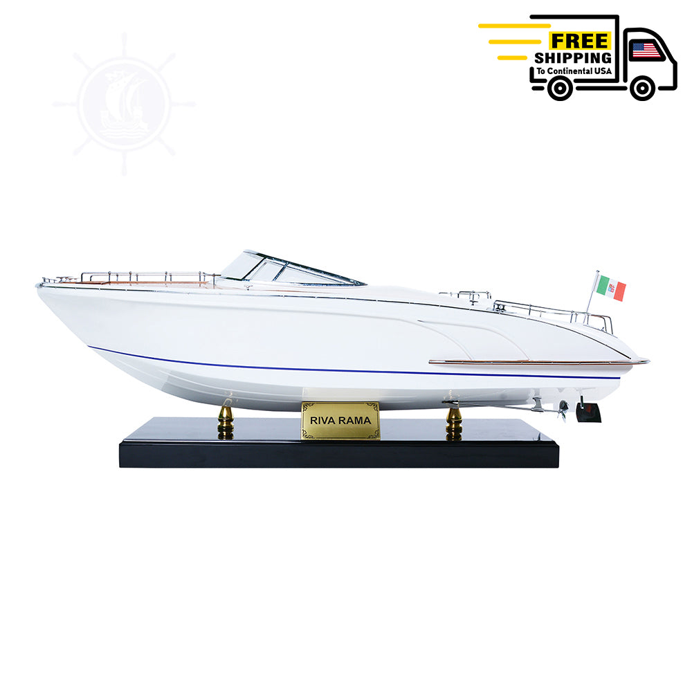 ITALY SPEEDBOAT RIVARAMA MODEL BOAT | Museum-quality | Fully Assembled Wooden Model boats