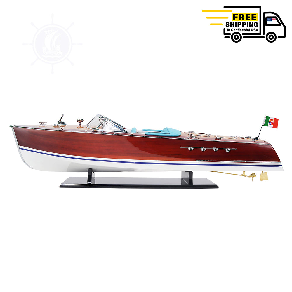 RIVA TRITON MODEL BOAT PAINTED LARGE | Museum-quality | Fully Assembled Wooden Model boats