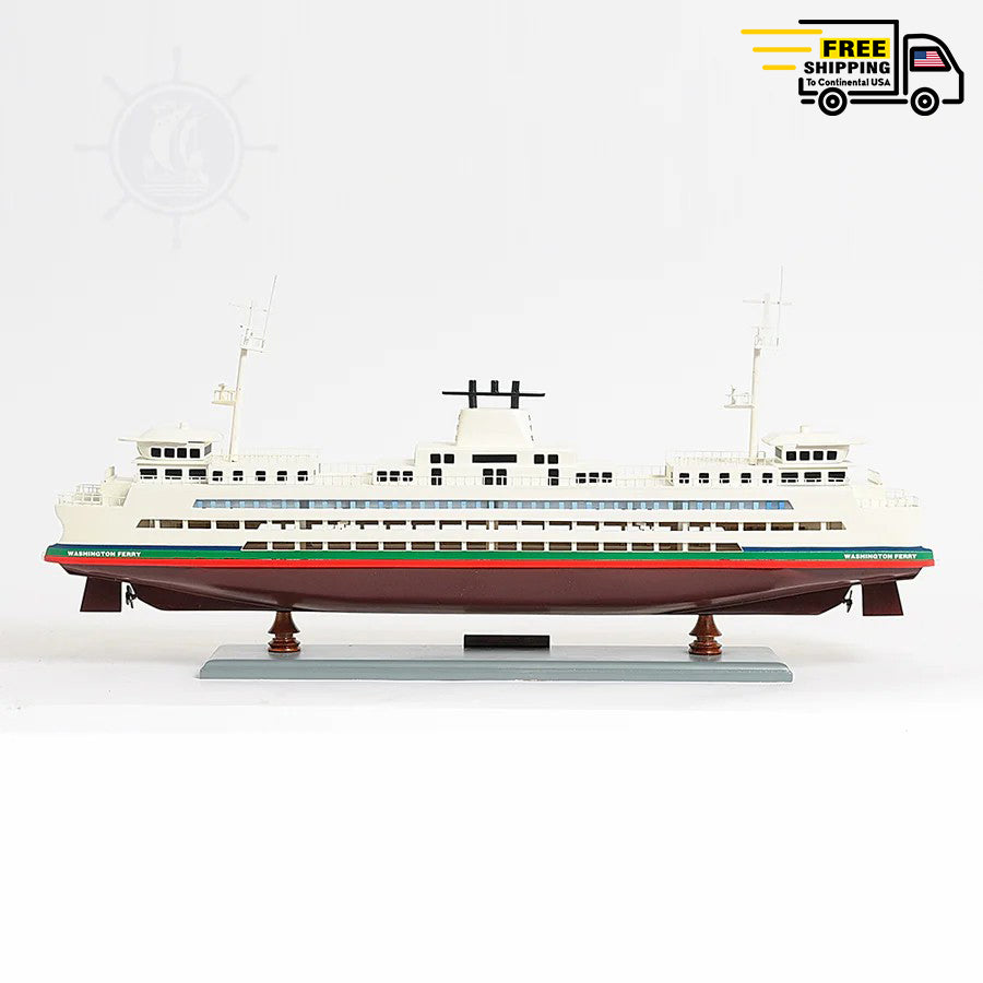WASHINGTON FERRY CRUISE SHIP MODEL | Museum-quality Cruiser| Fully Assembled Wooden Model Ship