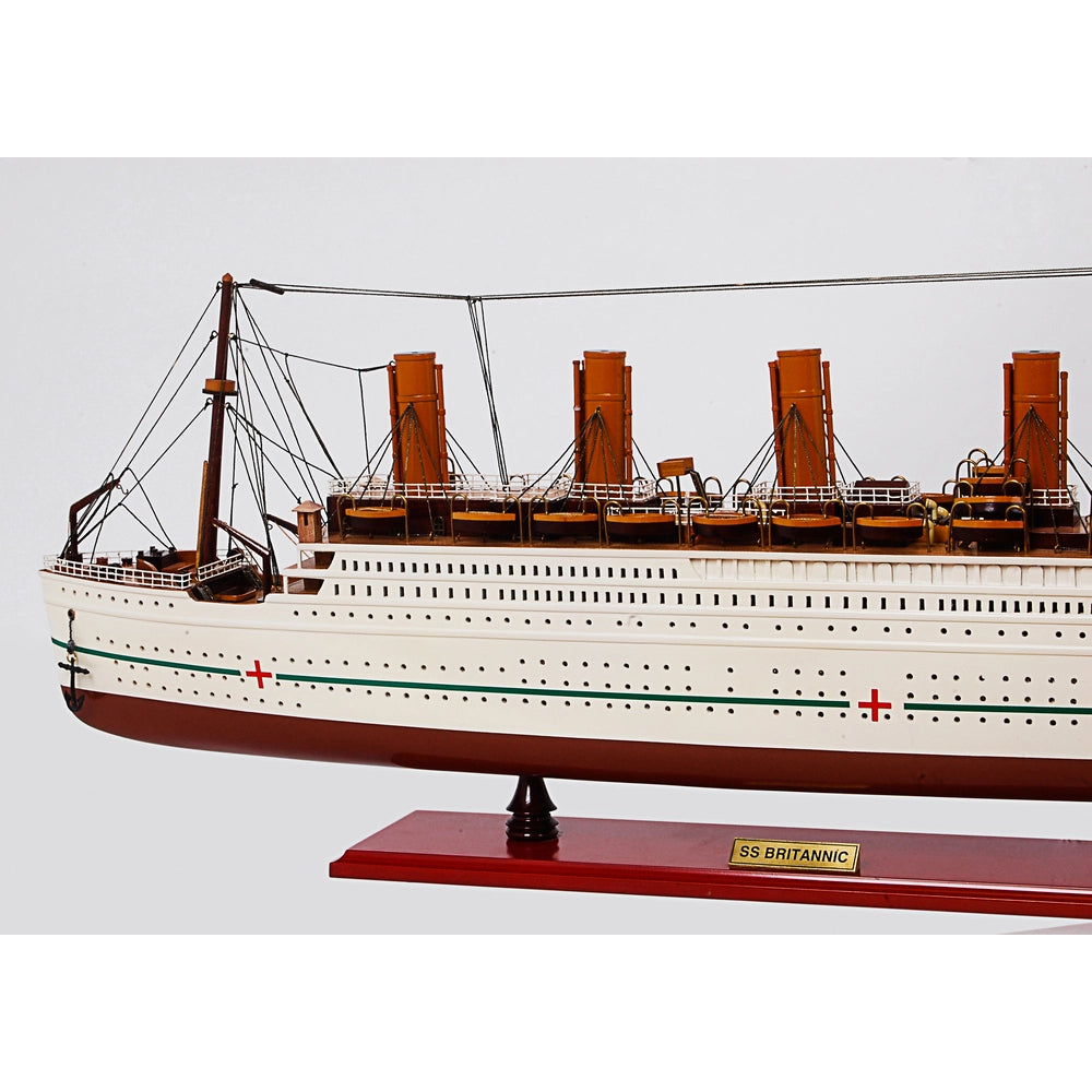 SS Britannic Painted Medium Cruiseship Model
