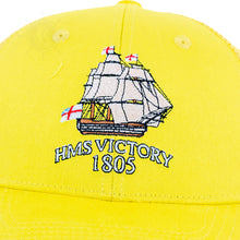 Load image into Gallery viewer, HMS Victory Embroidered Cap in Yellow by Alison
