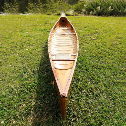 Wooden Canoe with Ribs 16