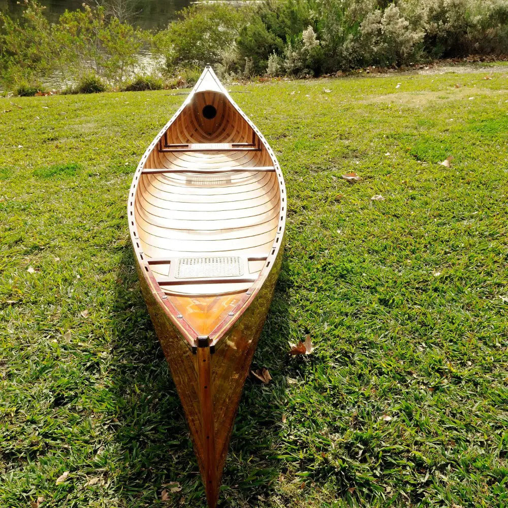 Wooden Canoe with Ribs 16