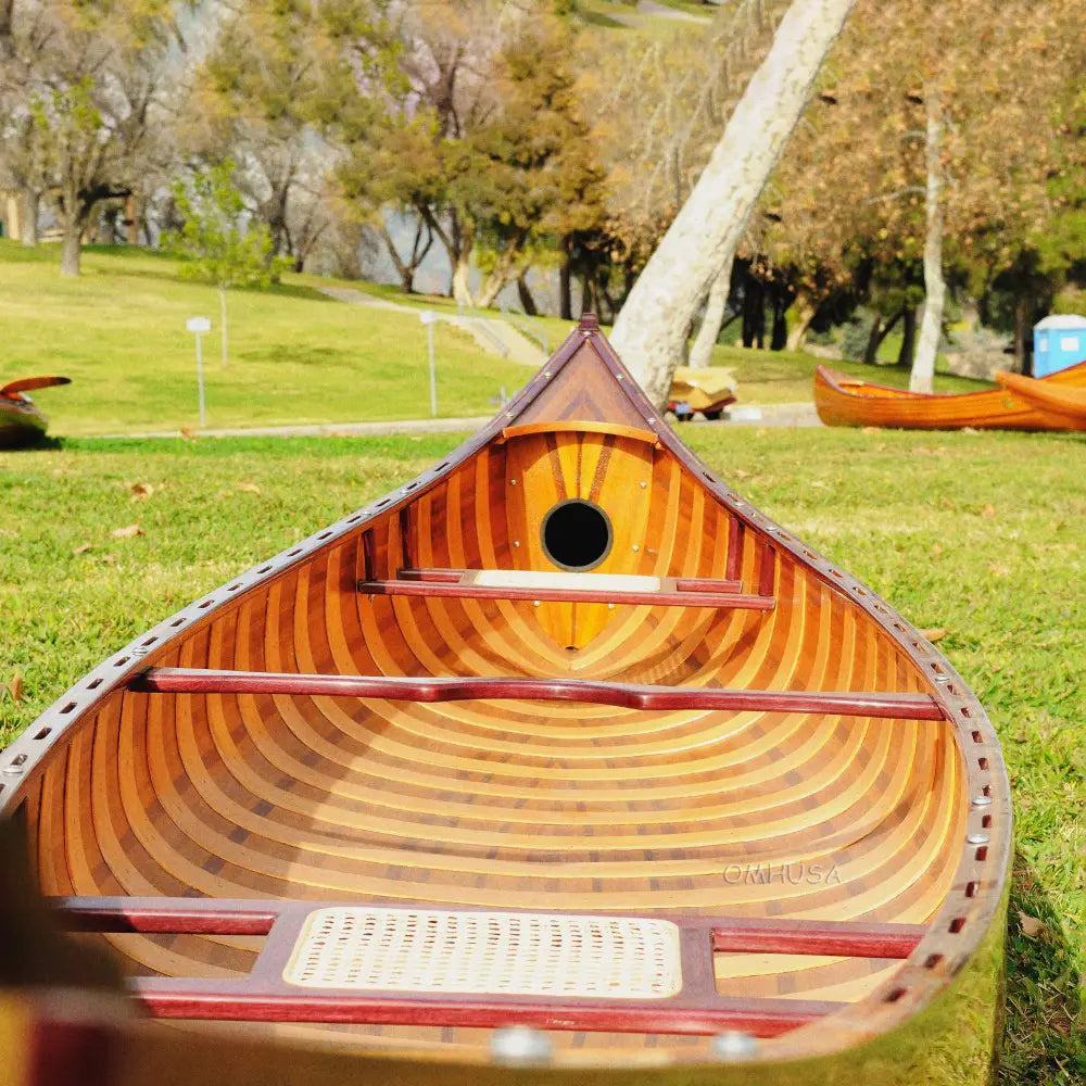 Wooden Canoe with Ribs 16