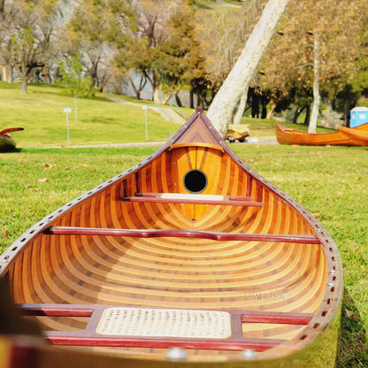 Wooden Canoe with Ribs 16