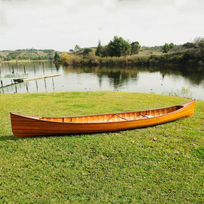 Wooden Canoe with Ribs 16