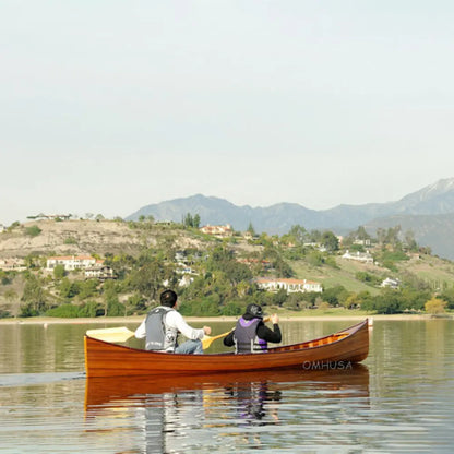 Wooden Canoe with Ribs 16
