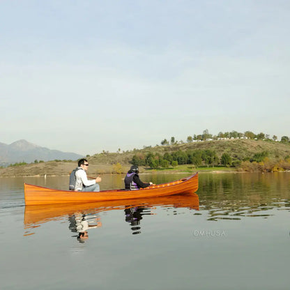 Wooden Canoe with Ribs 16