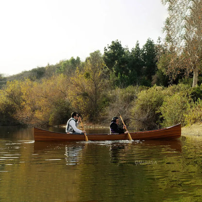 Wooden Canoe with Ribs 16