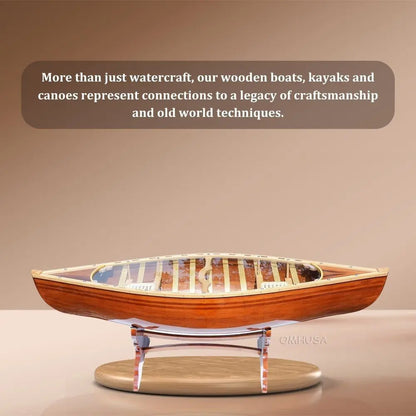 Wooden Canoe Table 5 ft