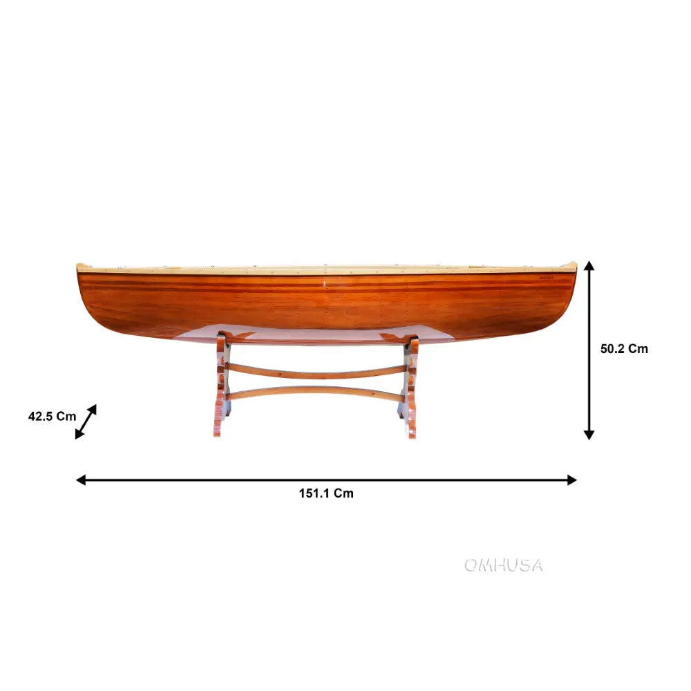 Wooden Canoe Table 5 ft