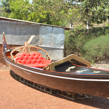 Load image into Gallery viewer, VENETIAN GONDOLA 36&#39; | Wooden Kayak |  Boat | Canoe with Paddles for fishing and water sports
