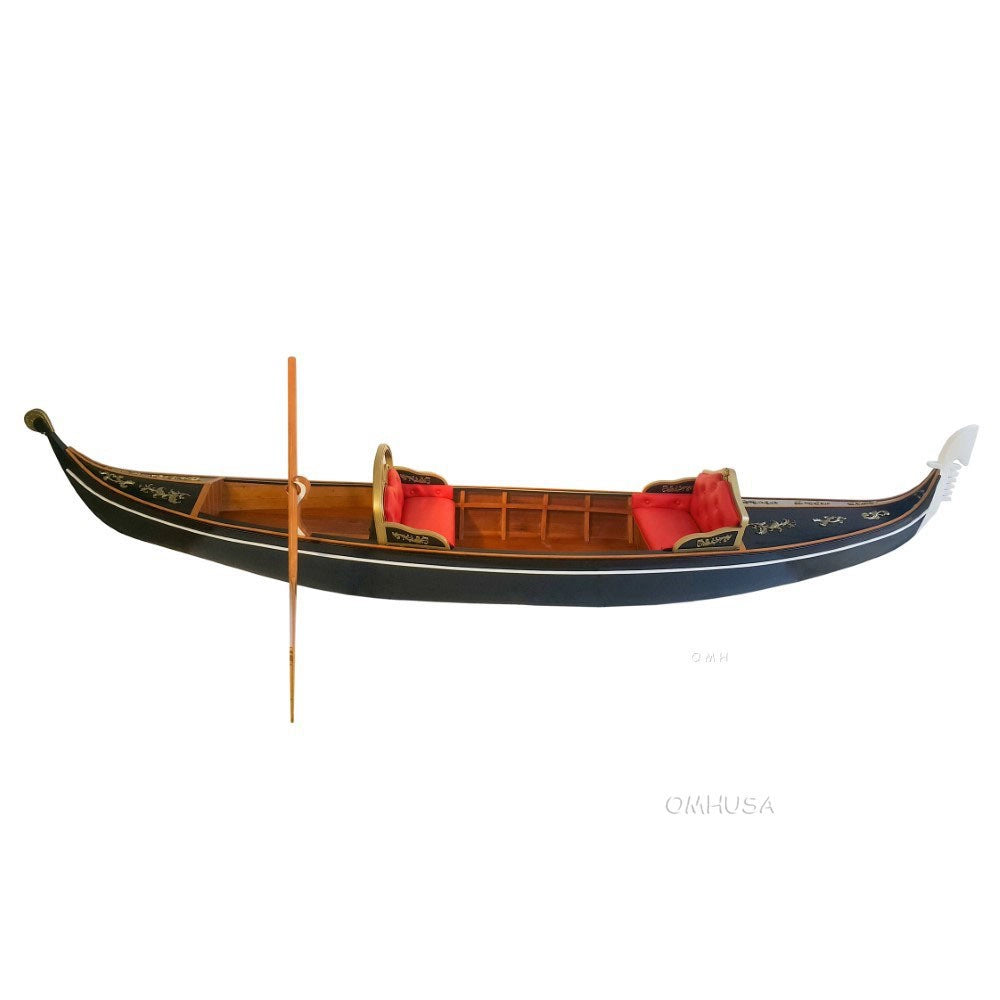 Venetian Gondola Wooden Boat 15 ft.