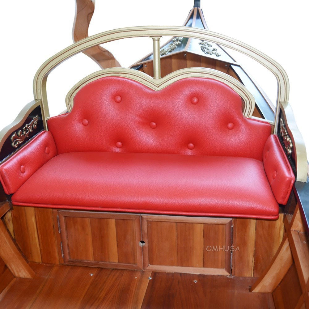 Venetian Gondola Wooden Boat 15 ft.