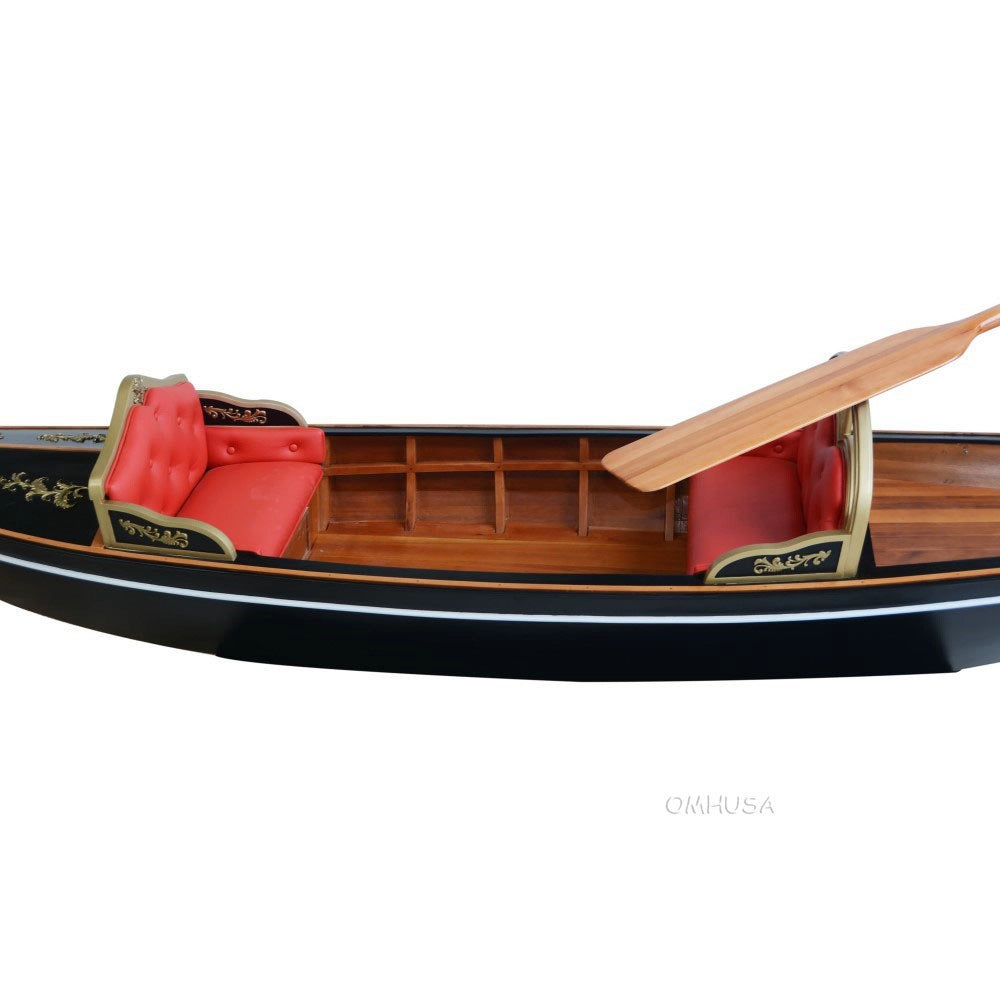 Venetian Gondola Wooden Boat 15 ft.