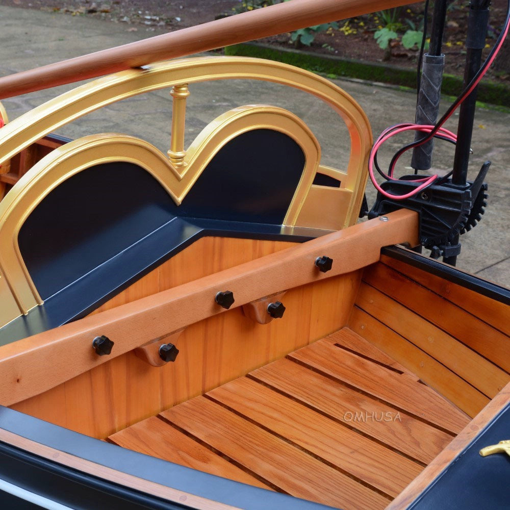 Venetian Gondola Wooden Boat 15 ft.