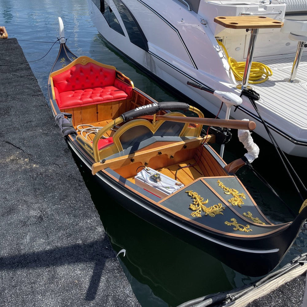 Venetian Gondola Wooden Boat 15 ft.