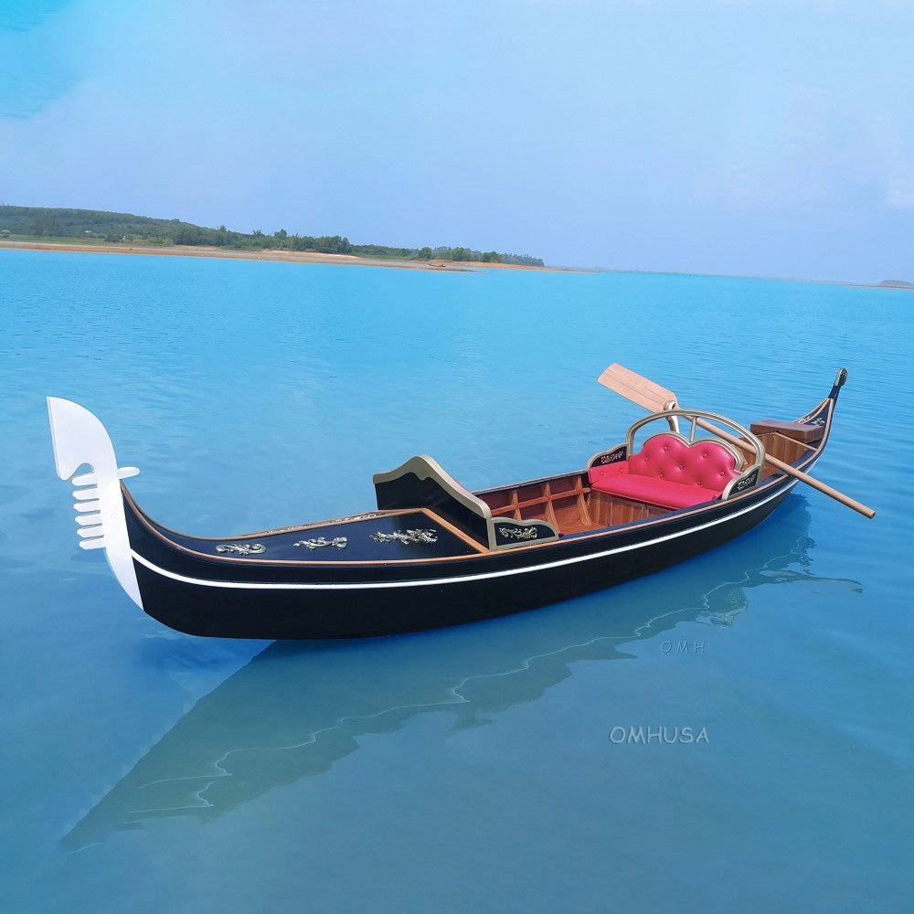 Venetian Gondola Wooden Boat 15 ft.