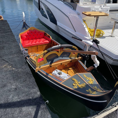Venetian Gondola Wooden Boat 15 ft.