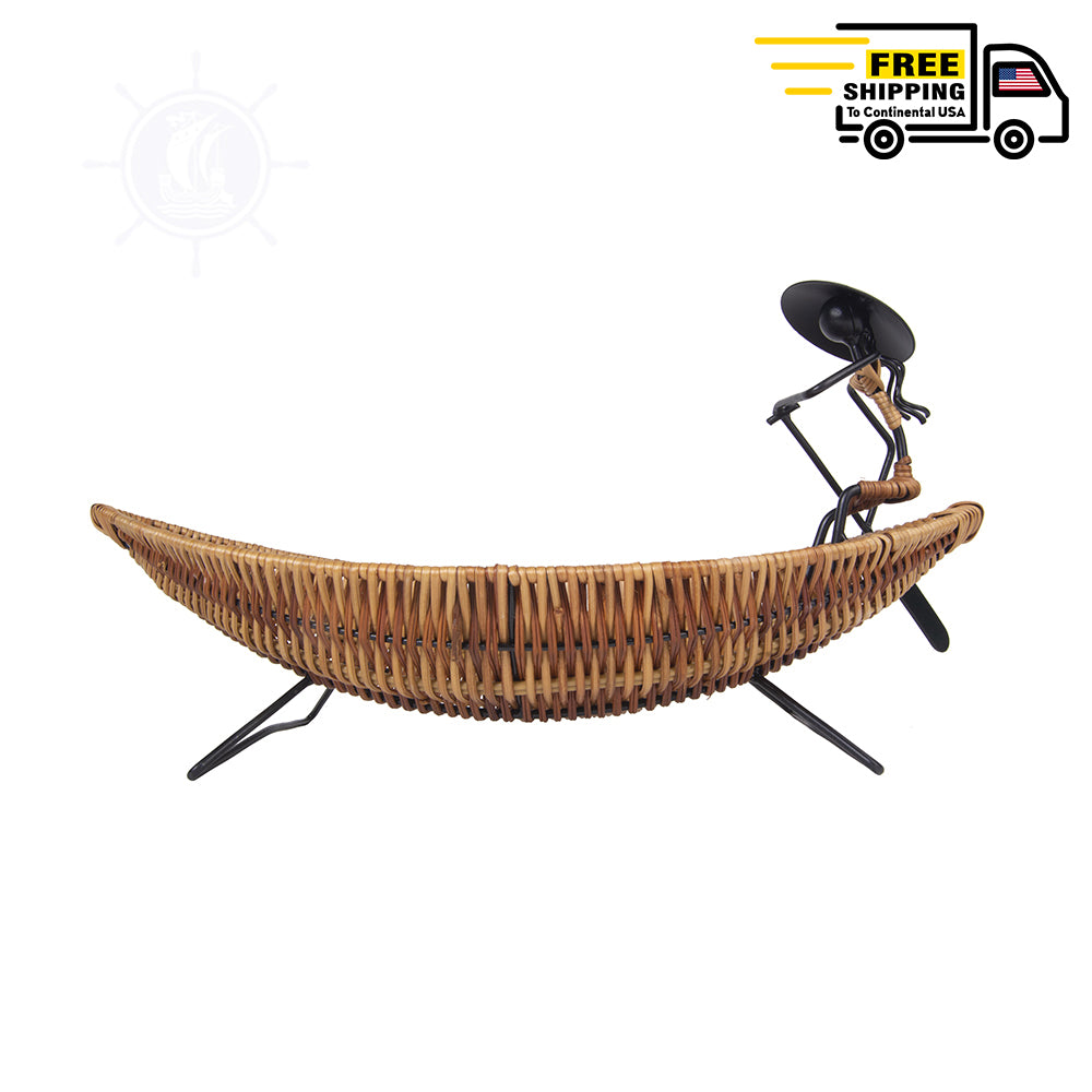 ASIAN STYLE TRANQUILITY BOAT BASKET